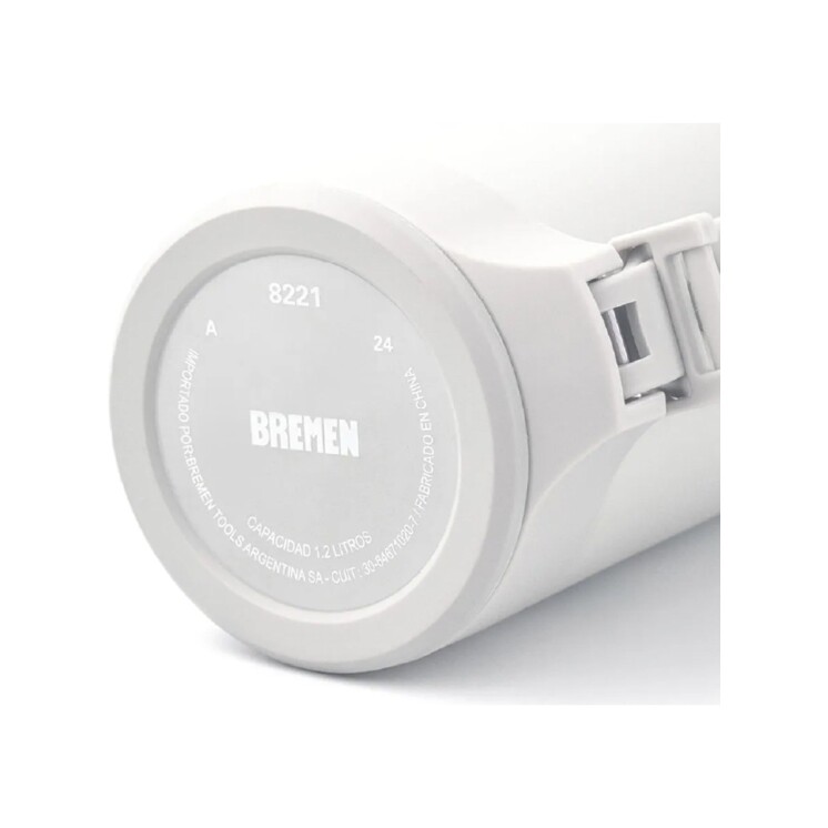 Termo Bremen 1.2 L Acero Inoxidable con Pico Cebador y Manija Ergonómica Gris Termo Bremen 1.2 L Acero Inoxidable con Pico Cebador y Manija Ergonómica Gris