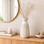 FLORERO CIRCLE 15X15X31CM BLANCO FLORERO CIRCLE 15X15X31CM BLANCO