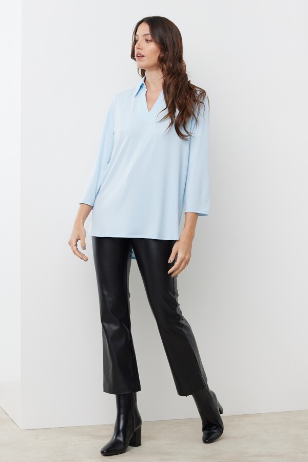 Blusa Cuello Camisa CELESTE