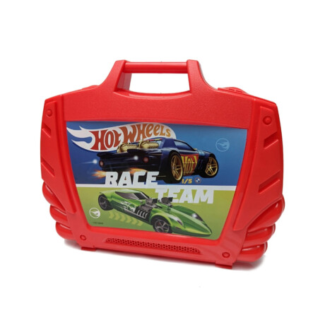 Valija Porta Autos Hot Wheels Roja