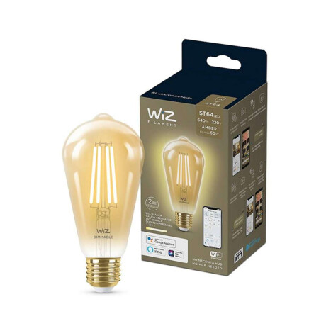 Lampara Vintage Velón Wiz Con Wifi 6,9W, Pase E27
