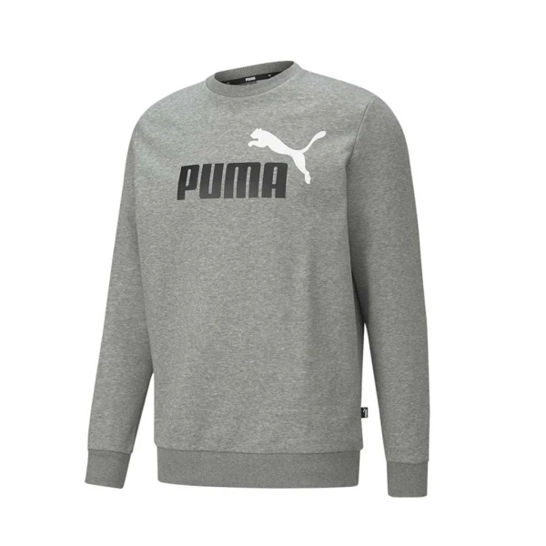 ESS Col Big Logo Crew FL - PUMA GRIS