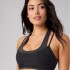 Bra Heatherflex Principal Low Impact Bra Mujer Black Heather/Midnight