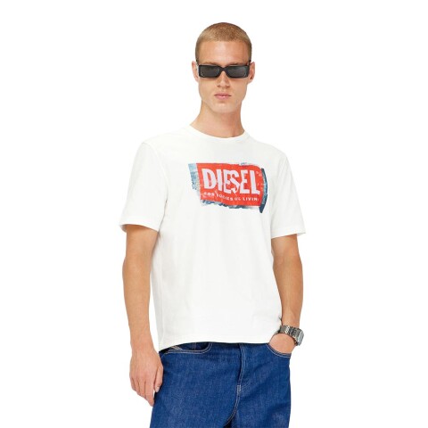 Camiseta Para Hombre T-Adjust-Q6 Blanco
