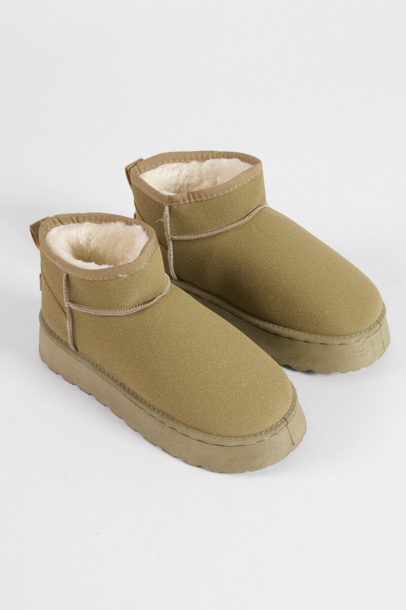 Botas corderito beige