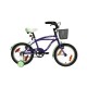 Bicicleta Infantil Baccio Ipanema rodado 16 con canasto Violeta/Verde