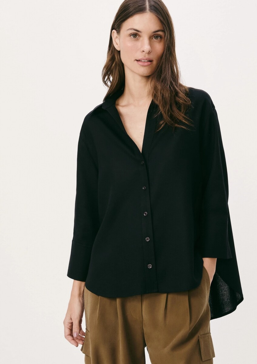 CAMISA MANGA LARGA - NEGRO 