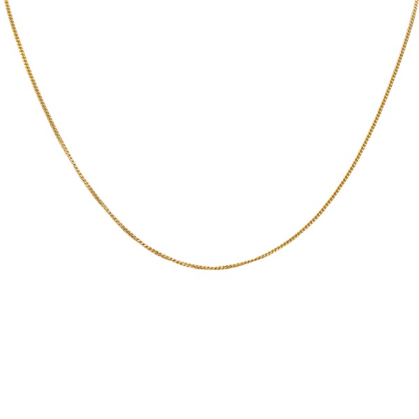 Cadena oro barbada fina-Oro 18k -Sin Piedra-CD9502 sinpiedra