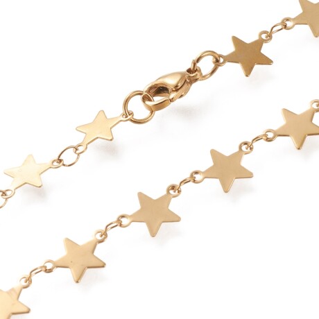 Collar ESTRELLITAS en acero dorado Collar ESTRELLITAS en acero dorado