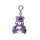 Figura Squishy Osito Cariñositos con Clip Colgante LILA