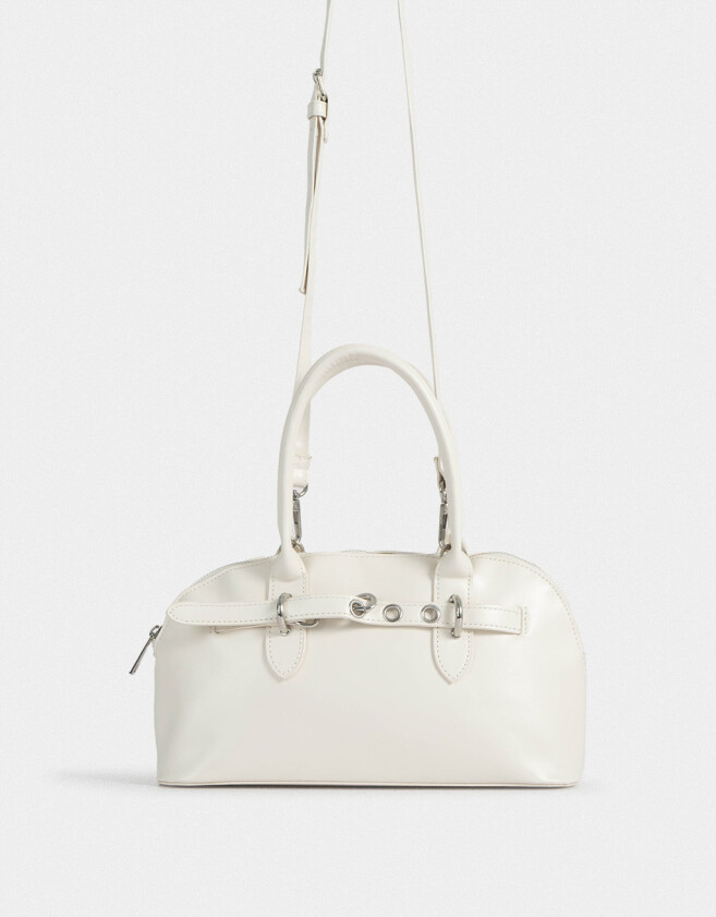 Bowling Tendencia Cartera Bowling Con Arandelas - Blanco Crudo