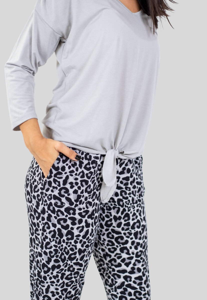 PIYAMA COMBINADO - GRIS 