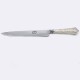 Cuchillo Hoja 20 Cm, Cabo De Plata Y Oro, Con Vaina De Cuero Cuchillo Hoja 20 Cm, Cabo De Plata Y Oro, Con Vaina De Cuero