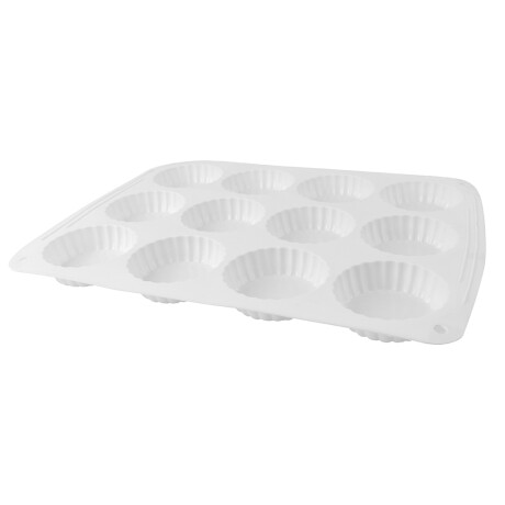 MOLDE MUFFIN SILICONA X12 BLANCO MOLDE MUFFIN SILICONA X12 BLANCO