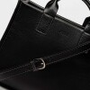 Cartera de mano Capri en cuero liso vegetal Negro