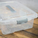 Caja organizadora 8,40lt con trabas TRANSPARENTE