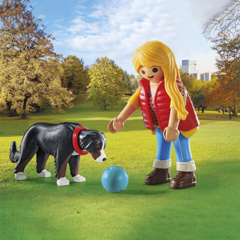 Entrenadora de Perro Playmobil 5 Piezas U