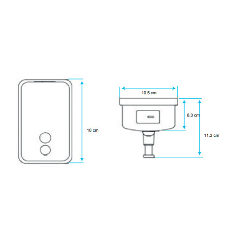 DISPENSADOR DE JABON 850ML ACERO INOXIDABLE 304 PULIDO 000