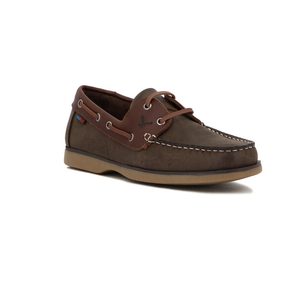 Starsax Hombre Nautico Acordonado Combinado Cafe