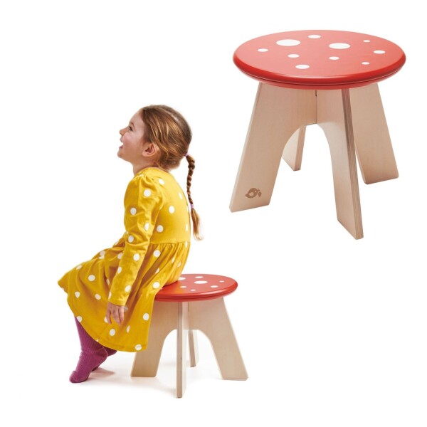 Juguete Banco De Hongo Tender Leaf Madera Infantil Niño Juguete Banco De Hongo Tender Leaf Madera Infantil Niño