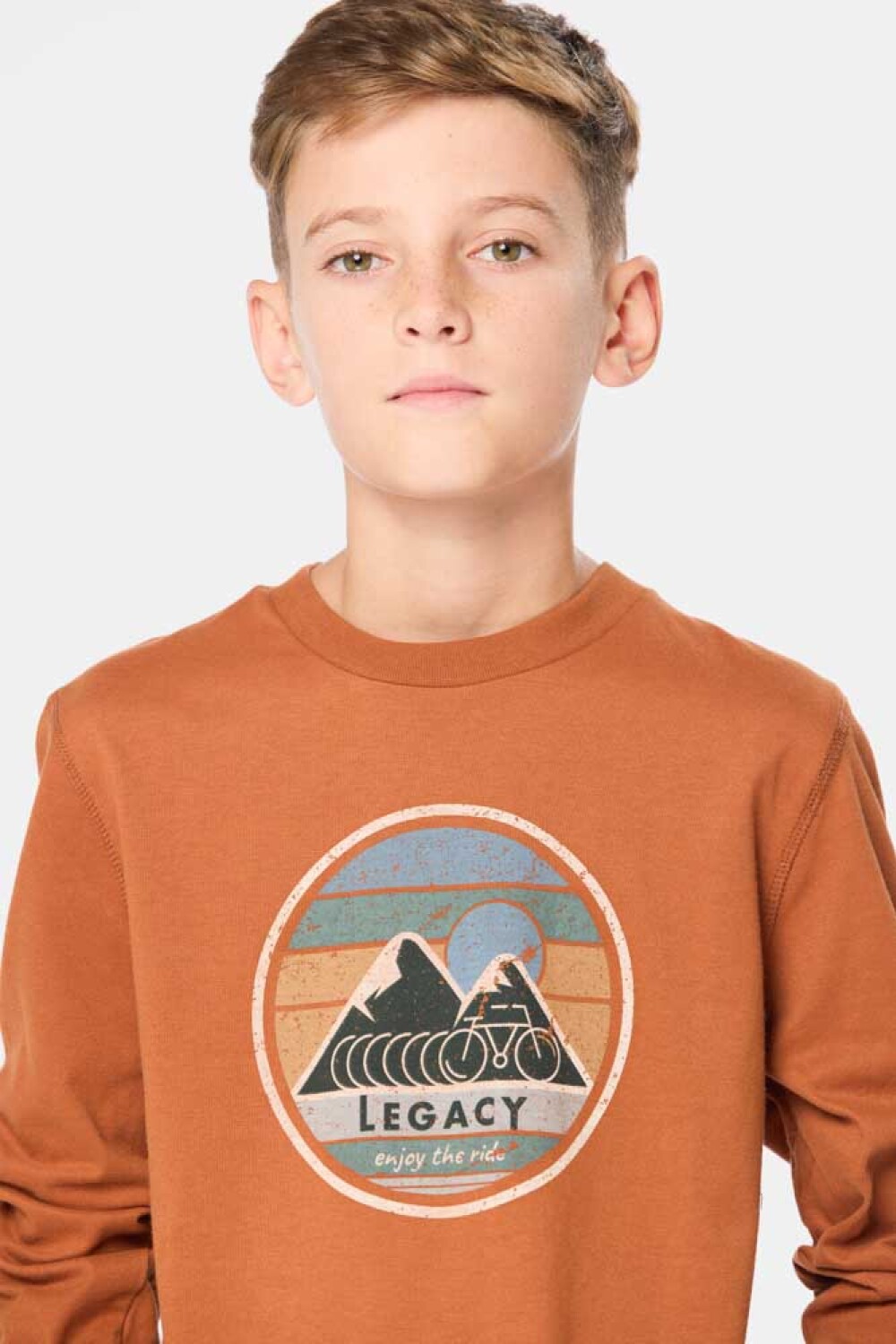 REMERA ESTAMPADA Terracota
