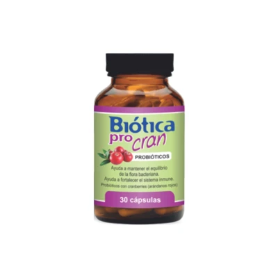 Probióticos Biótica Pro Cran 30 Capsulas Biotica Pro Can X30