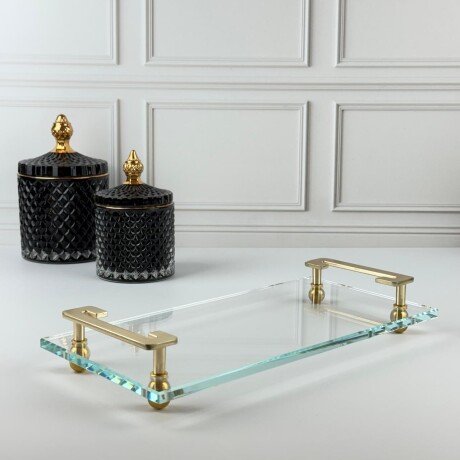 Bandeja Vidrio Rectangular Decorativa 30cm x 15cm Bandeja Vidrio Rectangular Decorativa 30cm x 15cm