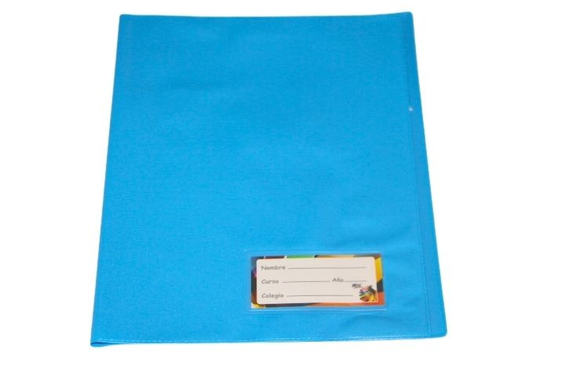 FORRO PLASTICO P.V.C. PARA CUADERNO - COLOR CELESTE 