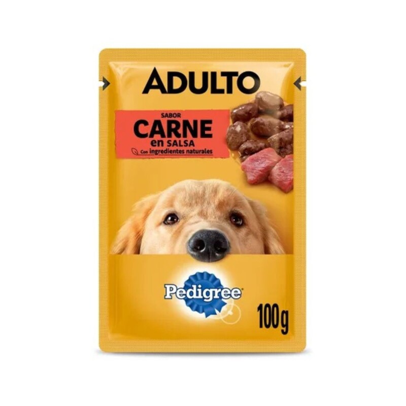 PEDIGREE EN SALSA ADULTO CARNE 100 GRAMOS PEDIGREE EN SALSA ADULTO CARNE 100 GRAMOS