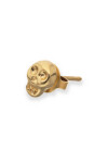 PIERCING DE ALEACIÓN DE METALES BAÑADO EN ORO 18K EN FORMA DE CALAVERA Piercing