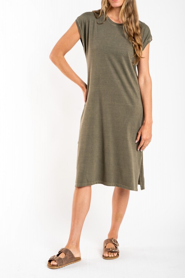 Vestido Algodon Lavado Safari