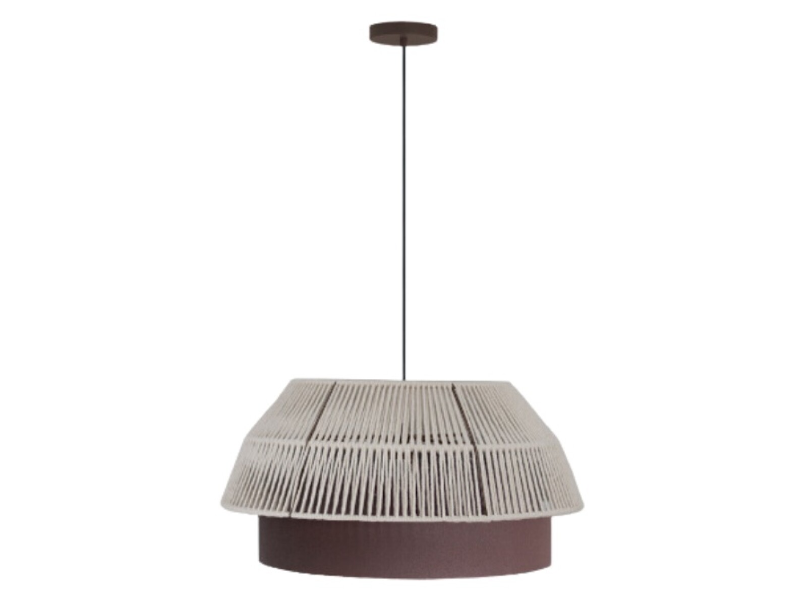 COLGANTE GAIA 50CM MARRON MACRAME 
