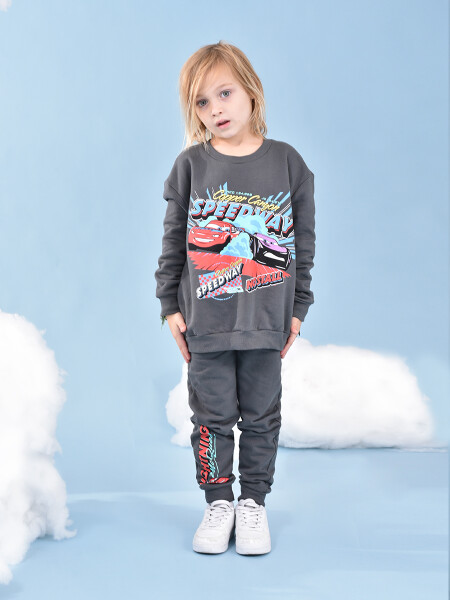 CONJUNTO CARS SPEED WAY GRIS