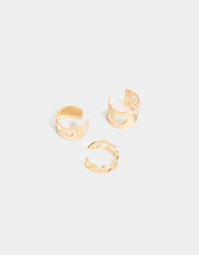 Bijou Cuff Set De Earcuffs - Dorado
