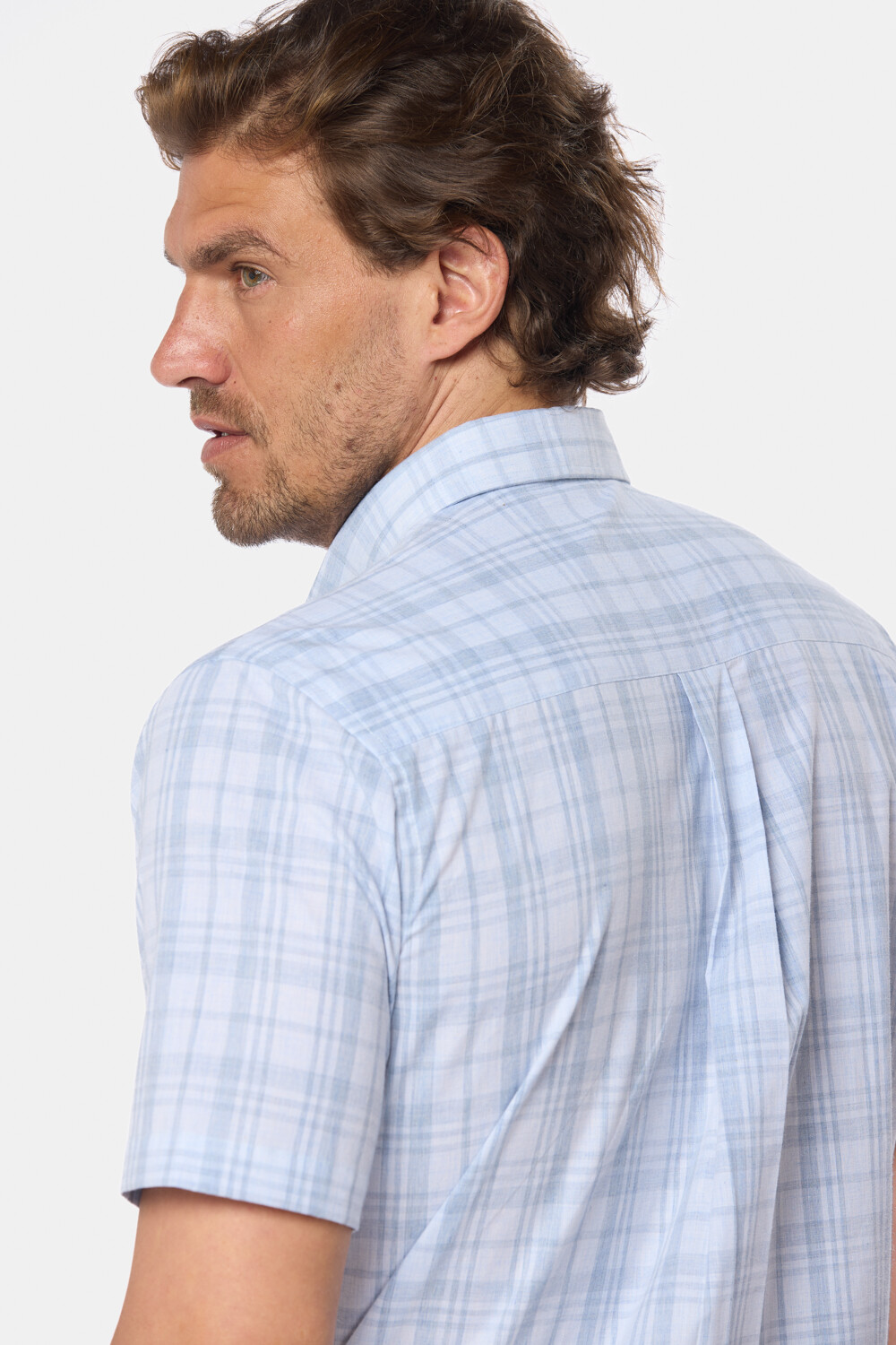 CAMISA SPORT A CUADROS Piedra