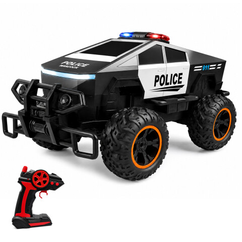 Auto Policia Eléctrico Infantil Cybertruck A Control Remoto AUTO CONTROL REMOTO CYBERTRUCK POLICIA