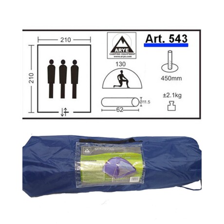 Carpa Igloo Arye Monodome 3/4 Personas Carpa Igloo Arye Monodome 3/4 Personas