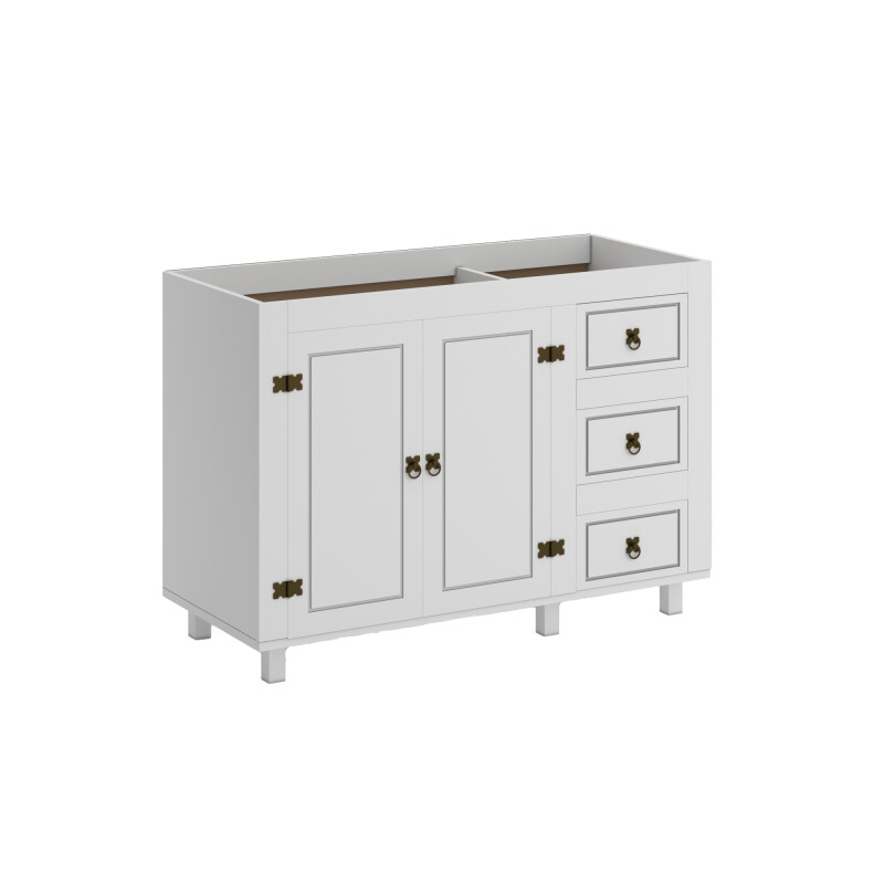 Bajo mesada 2 Puertas, 3 cajones - Linea Mexicana Blanco Bajo mesada 2 Puertas, 3 cajones - Linea Mexicana Blanco