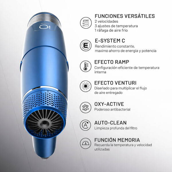 Secador De Pelo Gama Profesional Iq Lite 1600w AZUL
