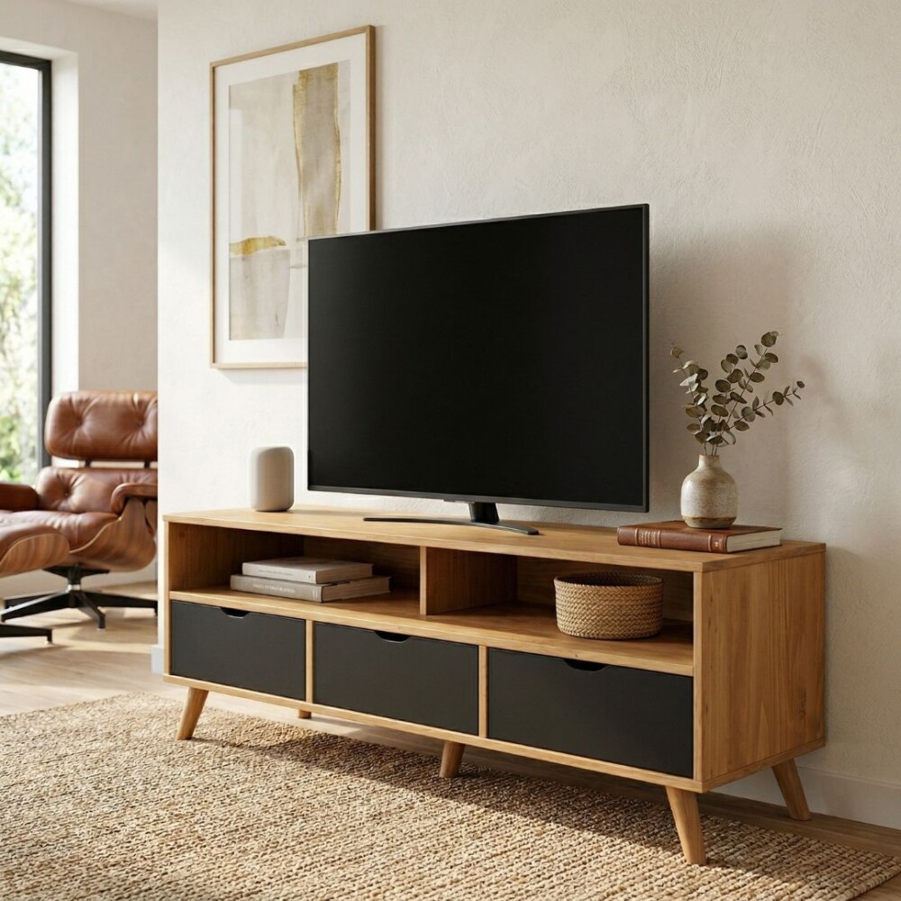 Rack 3 Cajones Madera - Linea Dublin Rack 3 Cajones Madera - Linea Dublin