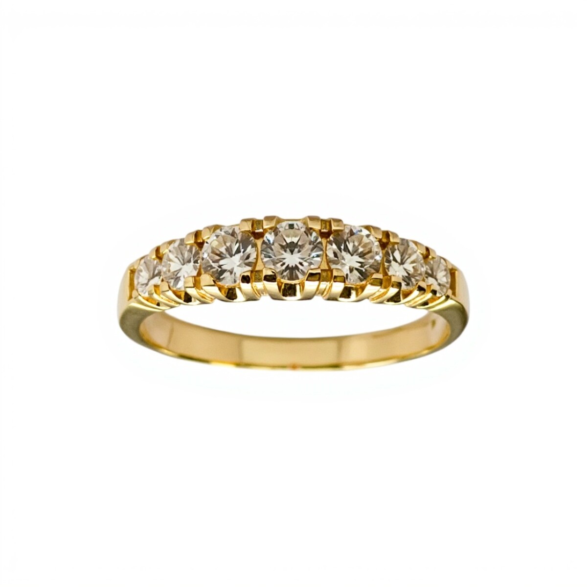 Anillo Sin Fin-Oro bajo-Piedra Zirconia-AN8053 - conpiedra 