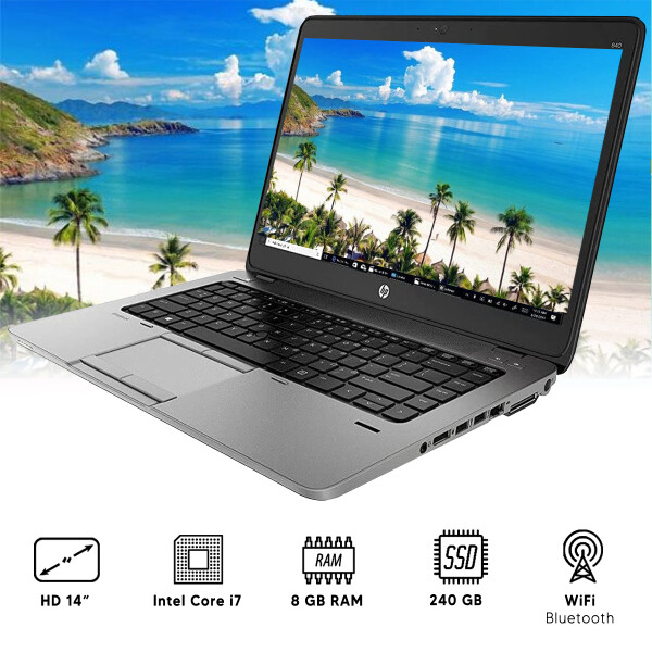 Notebook Hp Elitebook 840 G1 I5 / 8 Gb Ram / 240gb NOTEBOOK RFPL HP 840 G1 I7/8/240/14"/TS