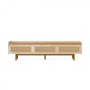 Rack de TV Dune Rattan 2.2 - Linea Manhattan Off White