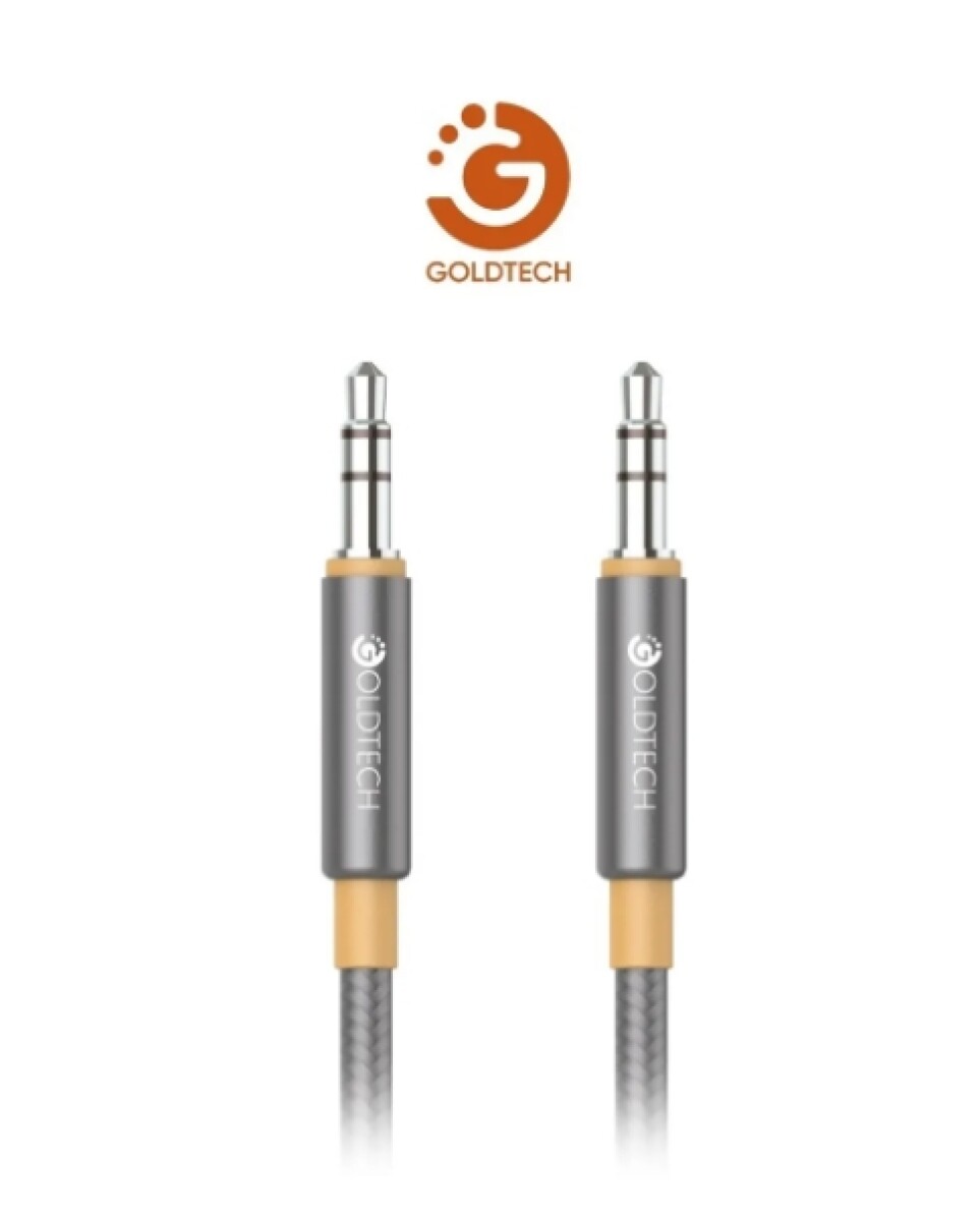 Cable Auxiliar Spica Goldtech 3.5 Macho Macho 1mt 