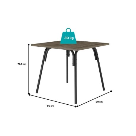 JUEGO DE COMEDOR MESA + 4 SILLAS ROBLE LEGNO NEGRO JUEGO DE COMEDOR MESA + 4 SILLAS ROBLE LEGNO NEGRO