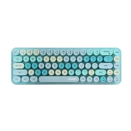 Teclado inalámbrico celeste