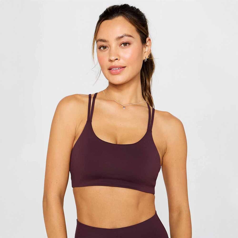 Top Principal Low Impact Bra Mujer Oxblood