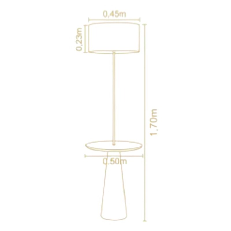 VELADOR DE PIE CON MESADA MAD E27 PANTALLA BEIGE VELADOR DE PIE CON MESADA MAD E27 PANTALLA BEIGE