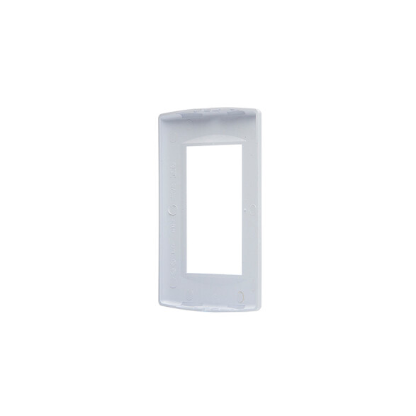 Plaqueta 3 mód. con soporte+bastidor blanco puro SK3418