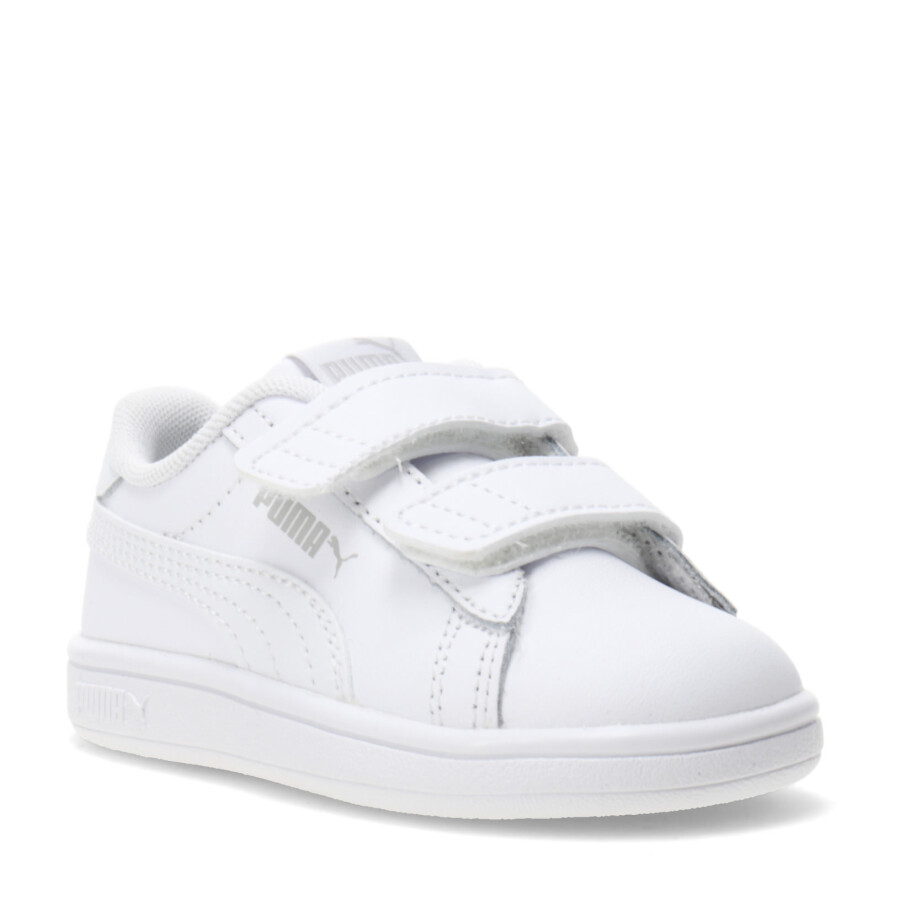 Championes Infantiles Puma Smash 3.0 Leather V Blanco